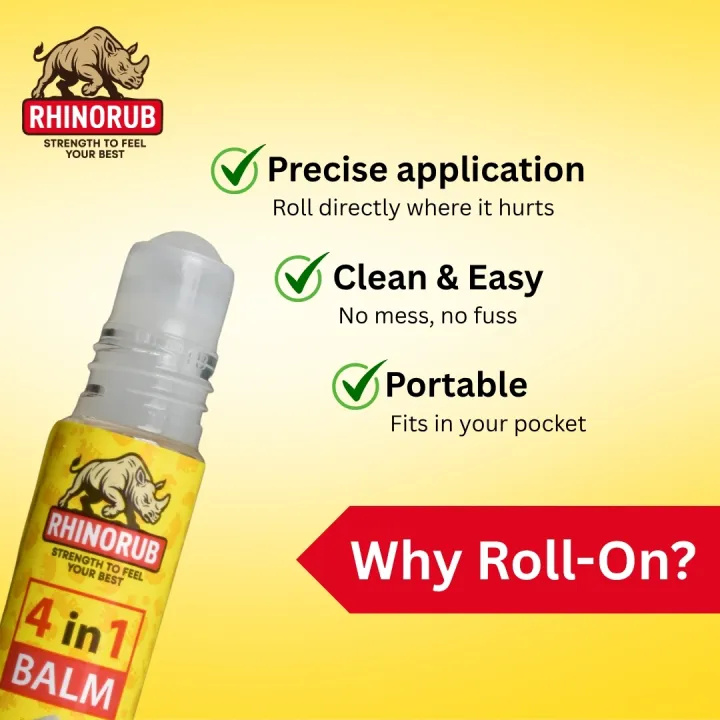 RhinoRub 4 in 1 Roll On 6ml - 10 Pieces Mega Bundle